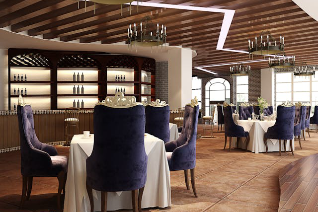 elegant upscale restaurant interior